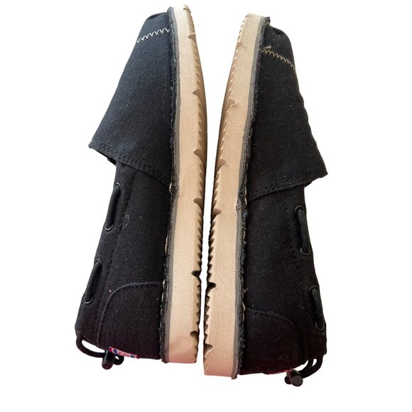 BOBS Skechers Chill Flex Black Slip On Shoes Memory Foam Insoles Canvas Size 7 - Picture 6 of 8